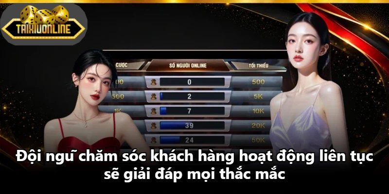 Đội ngũ chăm sóc khách hàng hoạt động liên tục sẽ giải đáp mọi thắc mắc